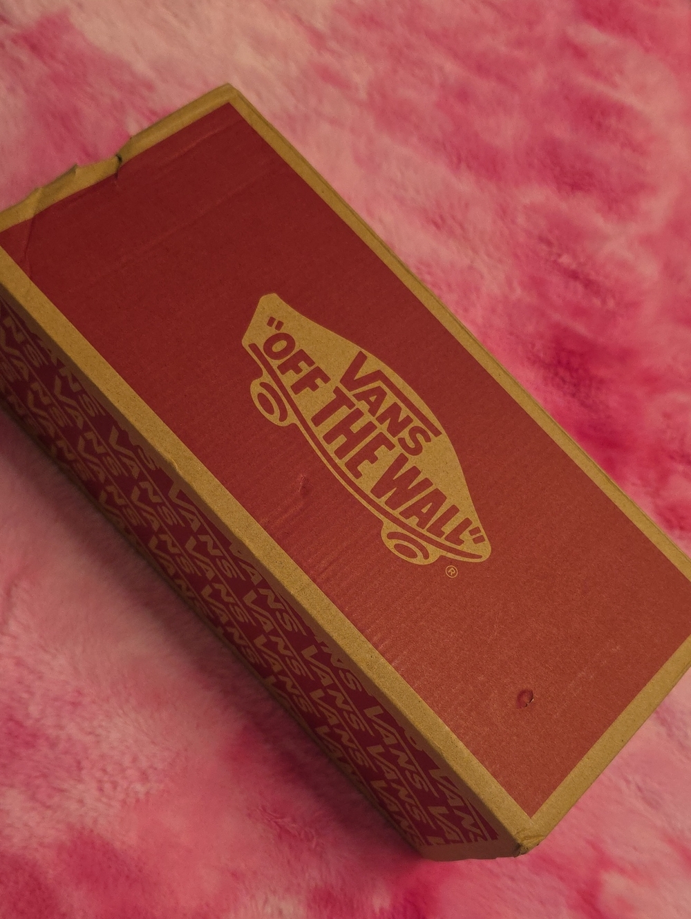 Vans Box in Rust and Gold Logo